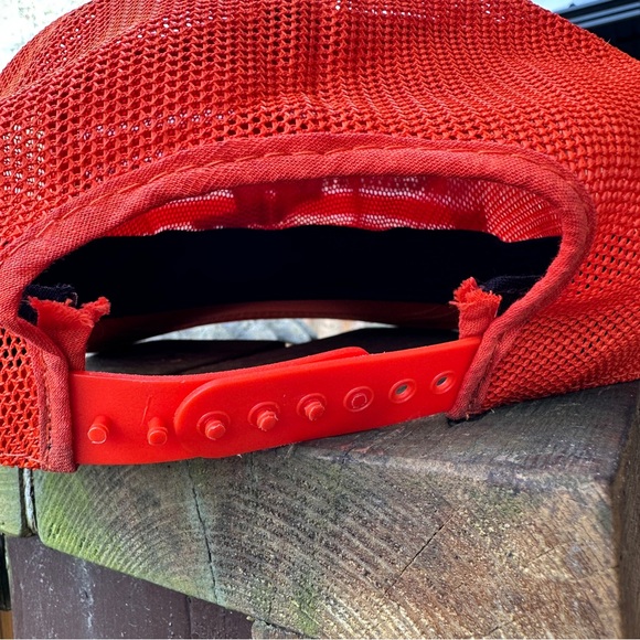 Vintage Cincinnati Bengals Ball Cap Snap Back Mesh  -  Orange Football NFL Hat - Picture 6 of 7